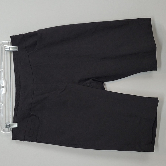 SLIM-SATION Black GOLF shorts size 14 / pull on bermuda / high waist - Picture 1 of 8